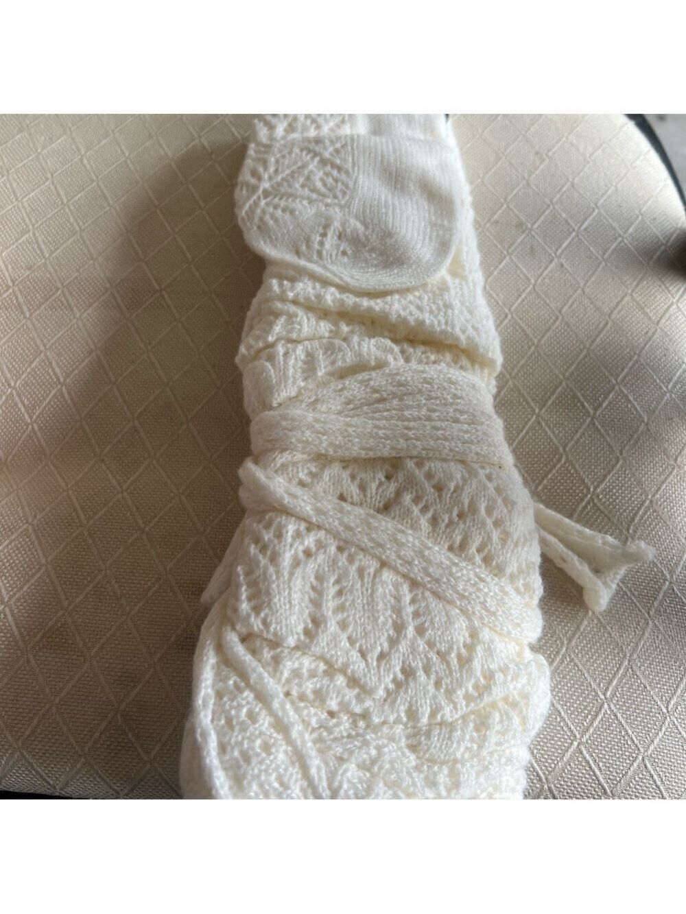 MeMoi White Over the Knee Socks - Picture 3 of 5